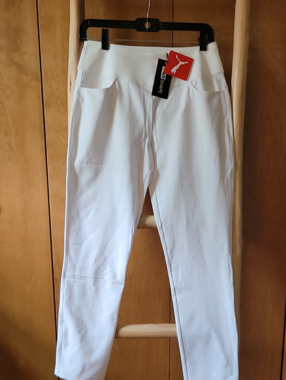 Puma Golf Women's White Cropped Performance Leggings